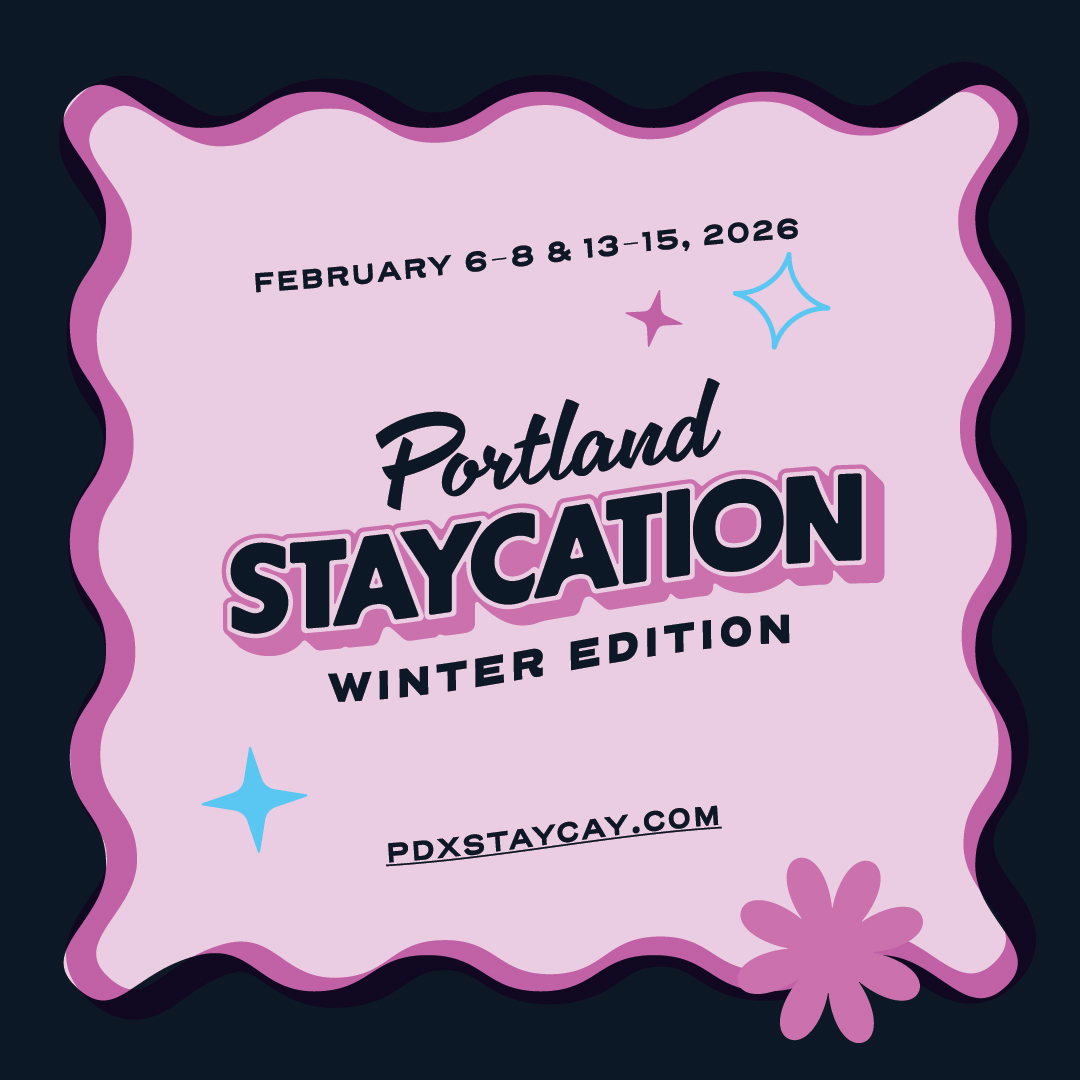 Winter Staycation — Logo Card